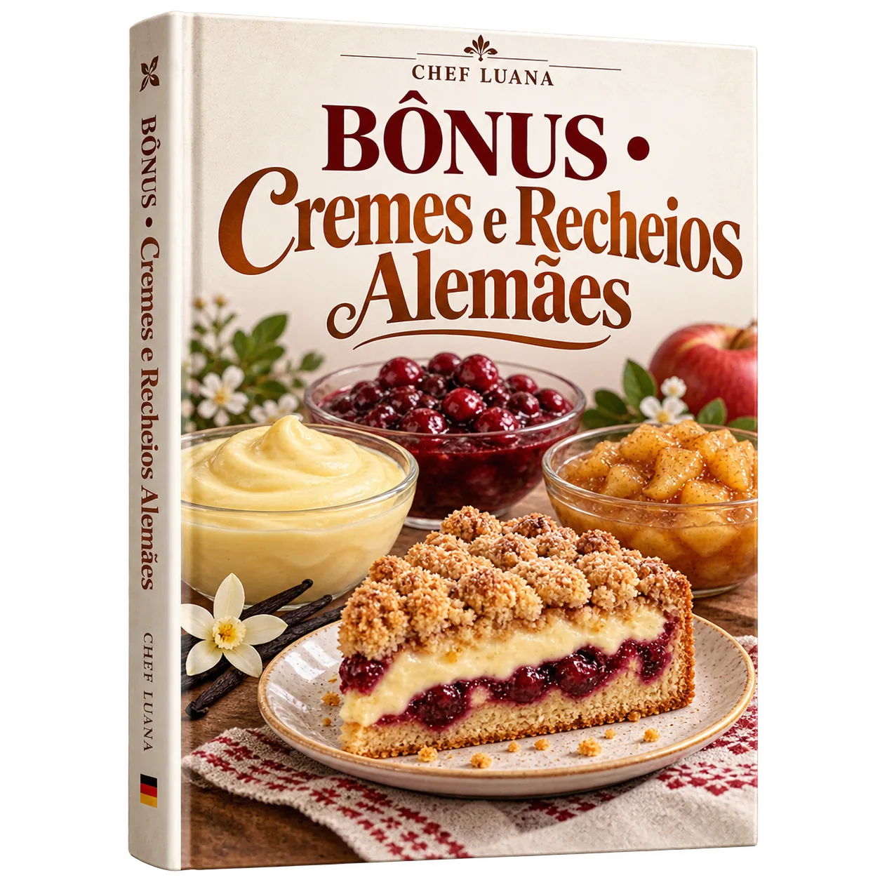 Mockup do bônus Cremes e Recheios Alemães