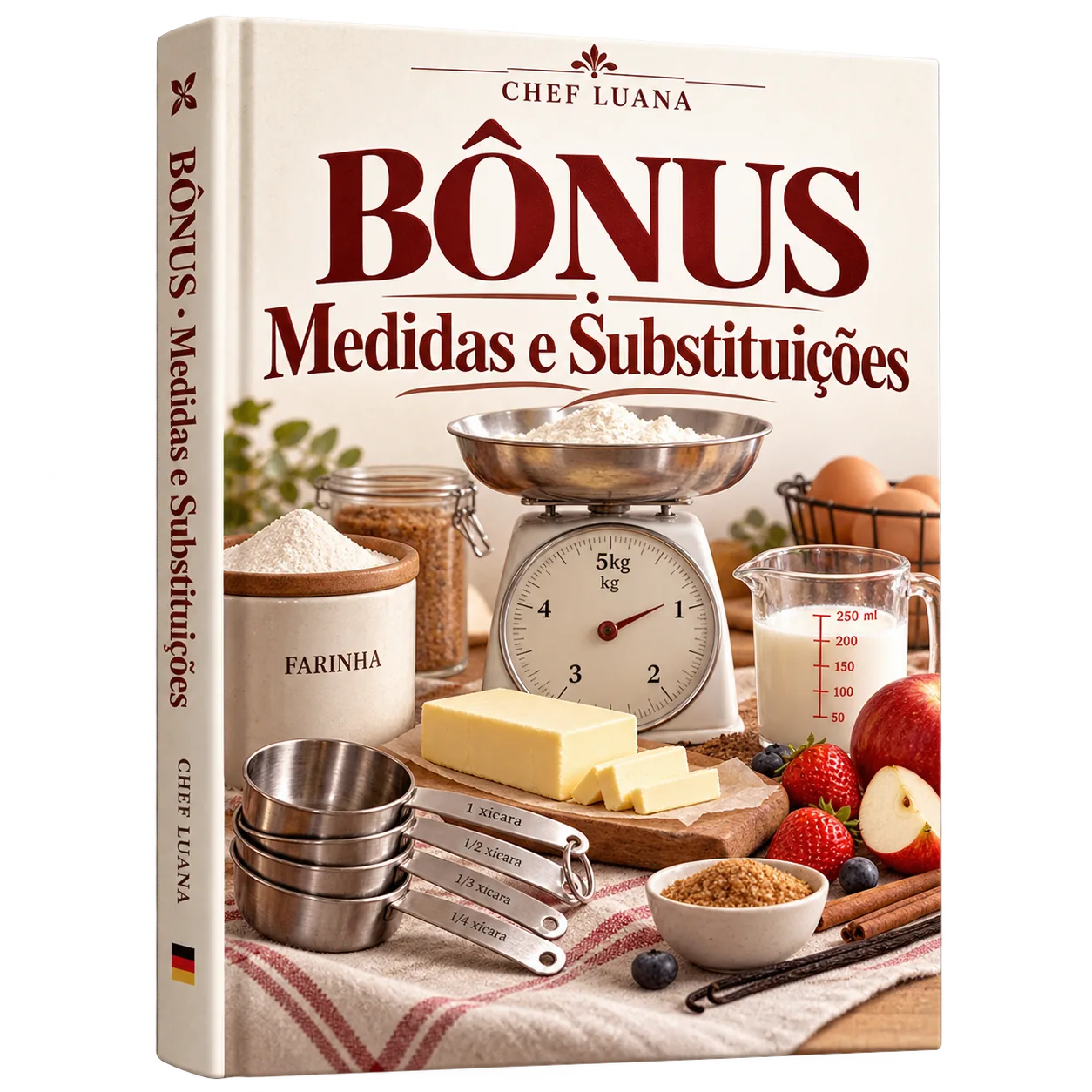 Mockup do bônus Medidas e Substituições