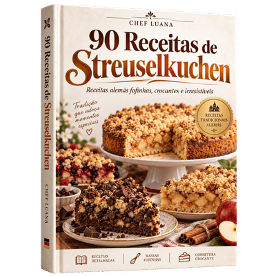 Livro 90 Receitas de Streuselkuchen